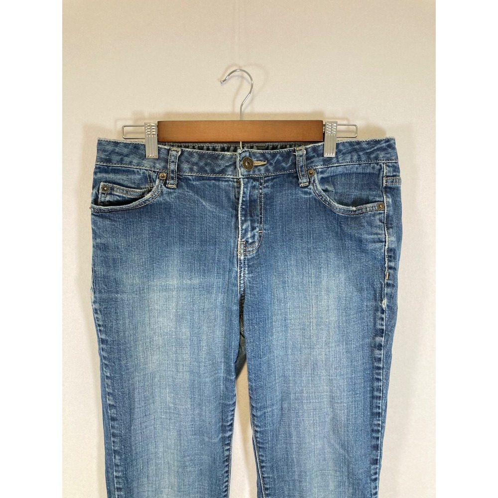 Y2K Classic Calvin Klein Jeans Womens 10 Blue Bootcut Flare Medium Wash Denim - Picture 9 of 12
